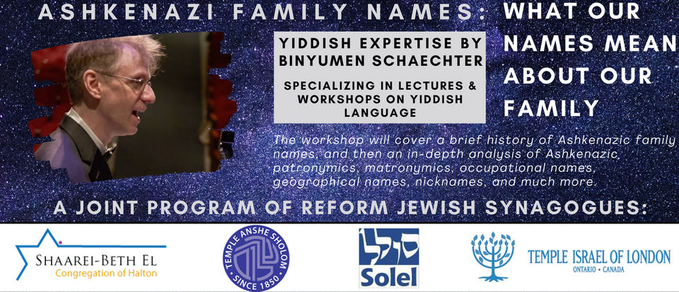 Ashkenazi Family Names Seminar